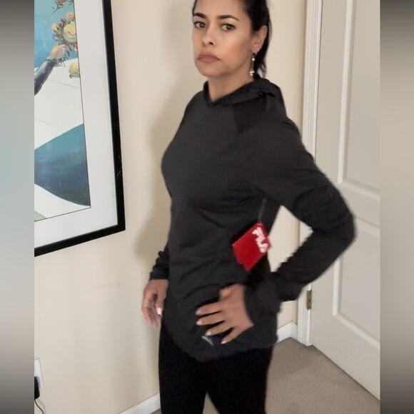 Charcoal color Fila performadri light hoodie size M NEW - Picture 6 of 9